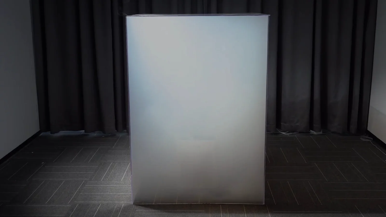 The case is filled until the machine disappears