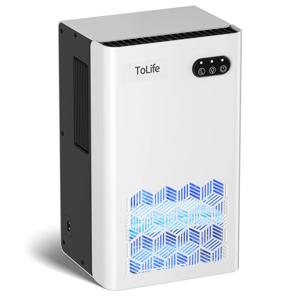 Dehumidifier with Ambient Light, White